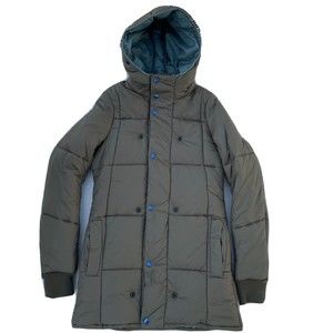G-Star Khaki Hooded Puffer Coat